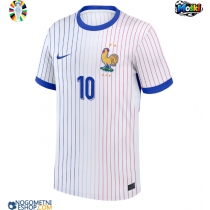 Moški Nogometni dresi Francija Kylian Mbappe #10 Gostujoči EP 2024 Kratek Rokav